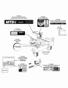 Page H Diagram and Parts List for 24BG55M1706 2012 MTD Log Splitter