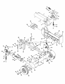 Page I Diagram and Parts List for 24BG55M1706 2012 MTD Log Splitter