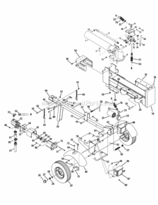Page H Diagram and Parts List for 24BG57M3004 2011 MTD Log Splitter