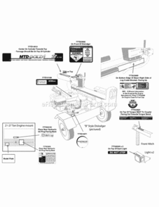Page I Diagram and Parts List for 24BG57M3004 2011 MTD Log Splitter