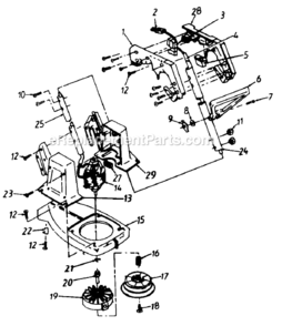 Part Location Diagram of 629-0013 MTD Wiring Harness