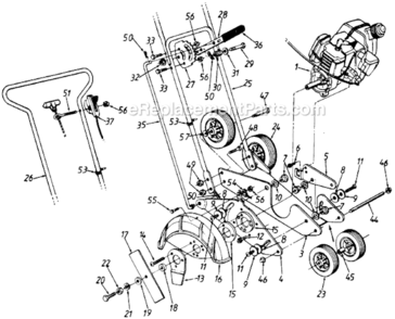 Part Location Diagram of 710-1132 Husky HKY PART