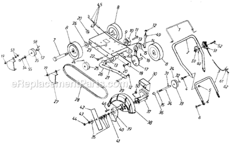 Page A Diagram and Parts List for 251-536-134 1991 MTD Edger