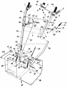 Page B Diagram and Parts List for 251-586-134  MTD Edger