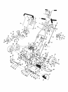 General_Assembly Diagram and Parts List for 255-588B013 1995 MTD Edger