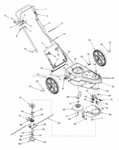 Part Location Diagram of 749-1403-0637 MTD Handle-upper