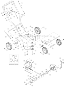Part Location Diagram of 787-01304-0691 MTD Frame
