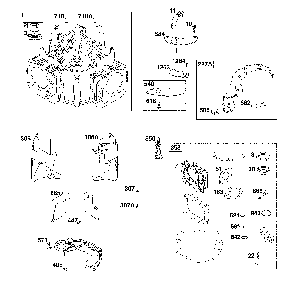 Cylinder Diagram and Parts List for 17ADFACS093  MTD Lawn Mower