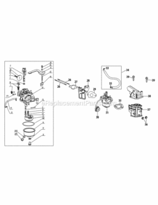 265-Ju-11_Carburetor Diagram and Parts List for 265-JU-11  MTD Engine