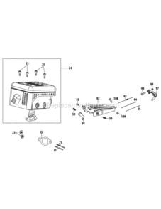 265-Ju-11_Muffler Diagram and Parts List for 265-JU-11  MTD Engine