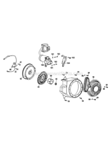 265-Ju-11_Starter_And_Flywheel Diagram and Parts List for 265-JU-11  MTD Engine