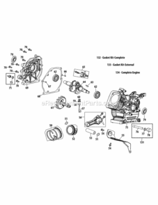 265-Sua_Crankcase Diagram and Parts List for 265-SUA  MTD Engine