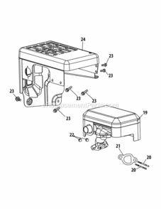 265-Sua_Muffler_Assembly Diagram and Parts List for 265-SUA  MTD Engine