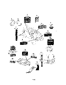 Decals Diagram and Parts List for 131278XS099  MTD Lawn Tractor