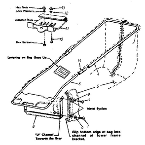 Part Location Diagram of 710-0467 MTD Truss Mach. Scr. #10-24 x 1.00