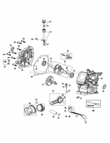 270-Ju_Crankcase Diagram and Parts List for 270-JU  MTD Engine