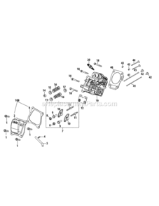 270-Ju_Cylinder_Head Diagram and Parts List for 270-JU  MTD Engine