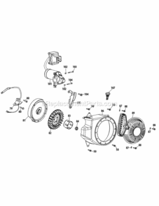 270-Ju_Starter_And_Flywheel Diagram and Parts List for 270-JU  MTD Engine