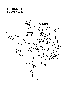 18hp 42"/46" lawn tractor Diagram and Parts List for 3400005  MTD Lawn Tractor