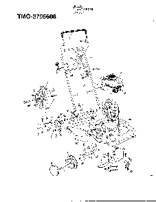 Mower Diagram and Parts List for 3706608  MTD Lawn Mower