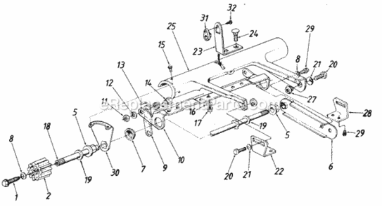 Parts Diagram and Parts List for 289R206 1989 MTD Lawn Mower