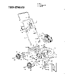 3.75 hp 22" rotary mower Diagram and Parts List for 3706509  MTD Lawn Mower