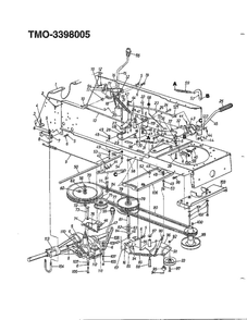 18 Hp 46-Inch Garden Tractor 1 Diagram and Parts List for 3398005  MTD Lawn Tractor
