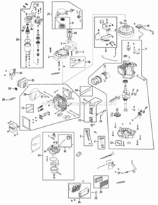 Engine_Assembly_2P70M0A Diagram and Parts List for 2P70M0A  MTD Engine
