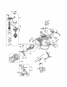 2P70M0C_Crankcase Diagram and Parts List for 2P70M0C  MTD Engine