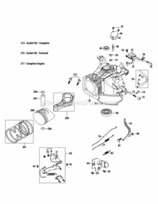 2P70Mu_Crankcase Diagram and Parts List for 2P70MU  MTD Engine