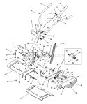 Page A Diagram and Parts List for 300  MTD Tiller