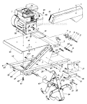 Page C Diagram and Parts List for 310-206 1989 MTD Tiller