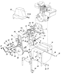 Page B Diagram and Parts List for 310-552-000 1990 MTD Snow Blower