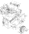 Page D Diagram and Parts List for 310-850-000 1990 MTD Snow Blower