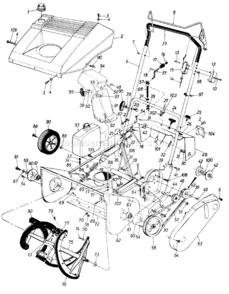 Part Location Diagram of 731-1133C Ryobi Spark Plug Cap