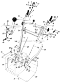 Page A Diagram and Parts List for 310385 1990 MTD Snow Blower