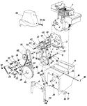 Page B Diagram and Parts List for 310385 1990 MTD Snow Blower