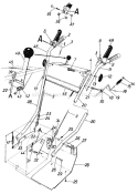 Page A Diagram and Parts List for 310965 1990 MTD Snow Blower