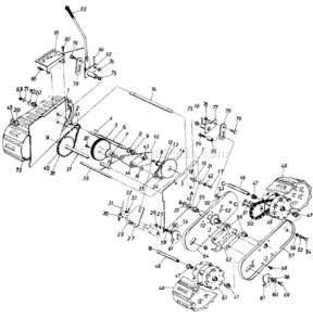 Page A Diagram and Parts List for 311-588-000 1991 MTD Snow Blower