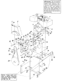 Page B Diagram and Parts List for 311-840-000 1991 MTD Snow Blower