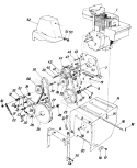 Page B Diagram and Parts List for 311355 1991 MTD Snow Blower