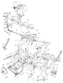 Page D Diagram and Parts List for 311385 1991 MTD Snow Blower