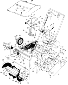 Part Location Diagram of 954-0285 MTD Belt-v 1/2 X 34