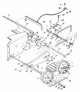 Drive_And_Idler_Wheel_Assembly Diagram and Parts List for 312-612E054 1992 MTD Snow Blower