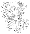 Page C Diagram and Parts List for 312-660G000 1992 MTD Snow Blower