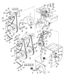 Page C Diagram and Parts List for 313-612E000 1993 MTD Snow Blower