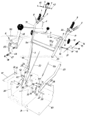 Page A Diagram and Parts List for 31340-7 1987 MTD Snow Blower