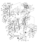 Page C Diagram and Parts List for 314-610E000 1994 MTD Snow Blower