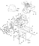 Part Location Diagram of 05874 MTD Frame Ass'y.