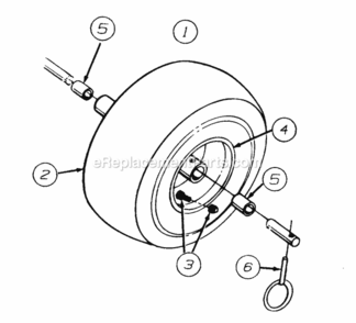 Wheels Diagram and Parts List for 315-641E118 1995 MTD Snow Blower